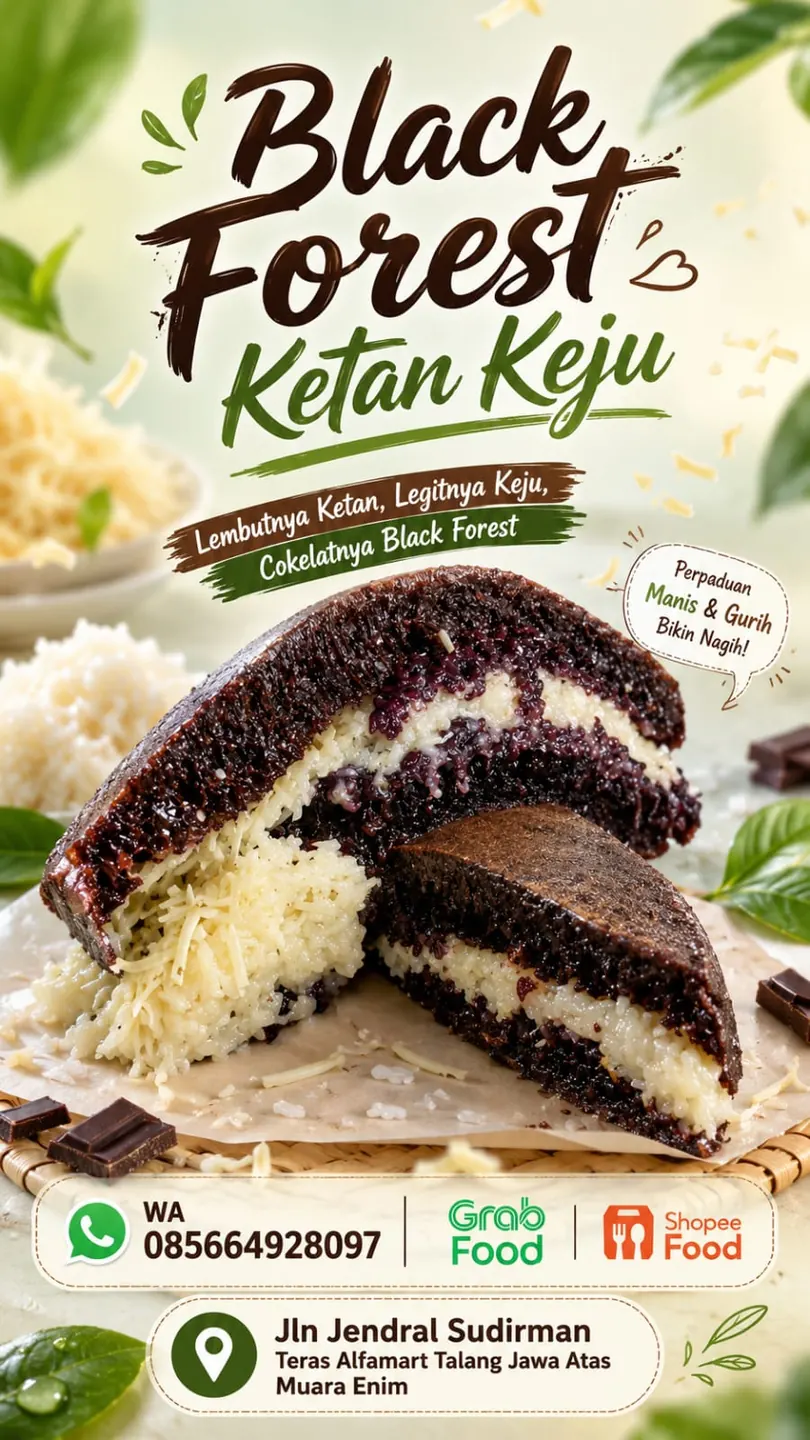 Martabak Black Forest Ketan Keju